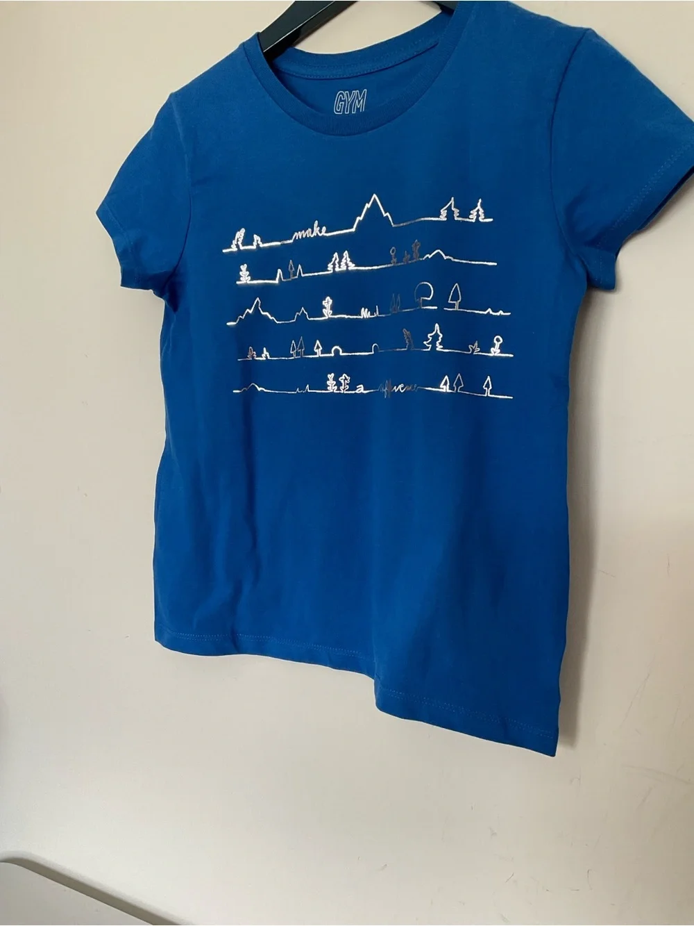 Gymboree Blue Graphic Girls Tee Size M(7-8): NWT